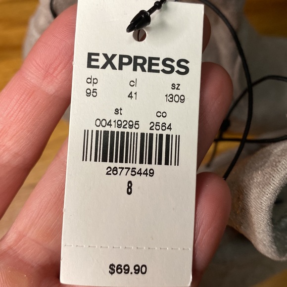 NWT Express Faux Suede Sock Booties Size 8 - Picture 6 of 6